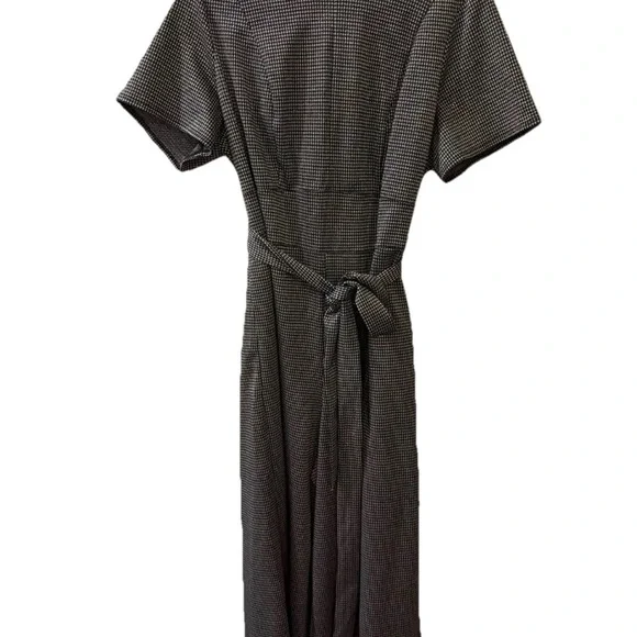 Lane Bryant Black and Shimmery Silver Dressy Holiday Jumpsuit wide legs - Picture 1 of 10